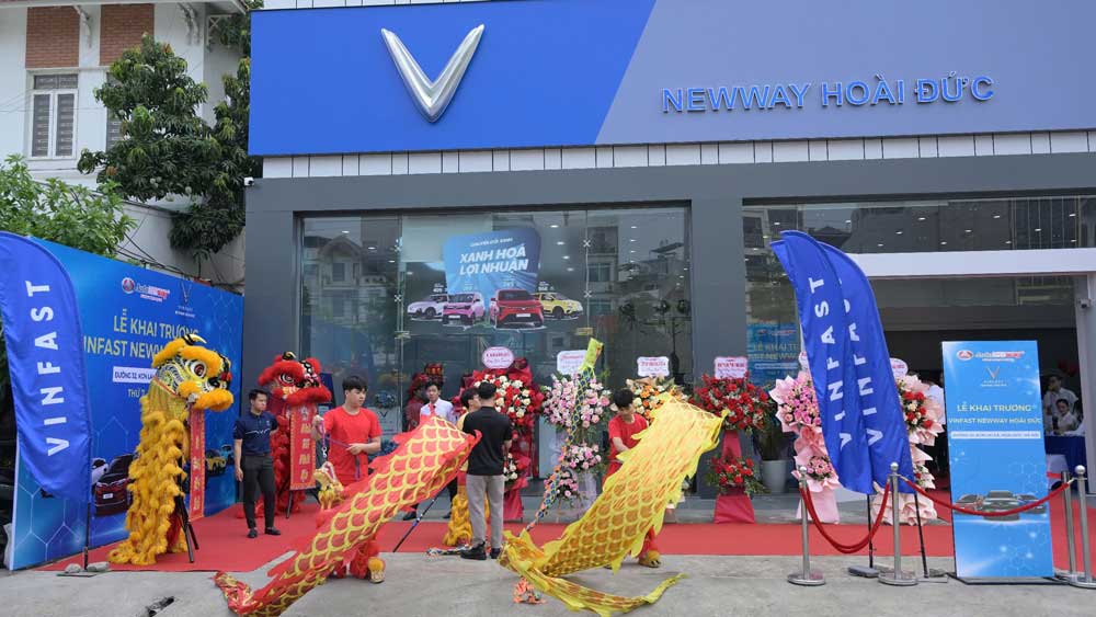 check in khai truong vinfast hoai duc