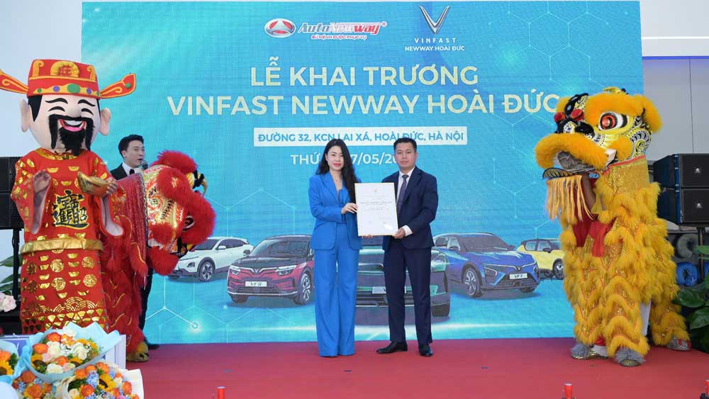 nhan giay chung nhan vinfast newway hoai duc